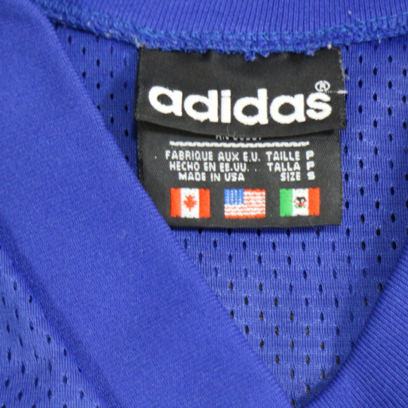 ADIDAS Royal Blue Big Back Logo Mesh Jersey Shirt - Picture 5 of 8